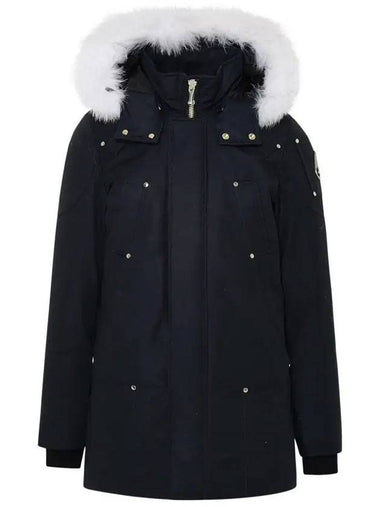 Original Stirling Parka White Fox Fur Navy White - MOOSE KNUCKLES - BALAAN 1