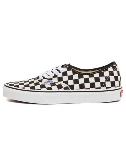 Authentic Golden Coast Checkerboard Low Top Sneakers Black - VANS - BALAAN 2