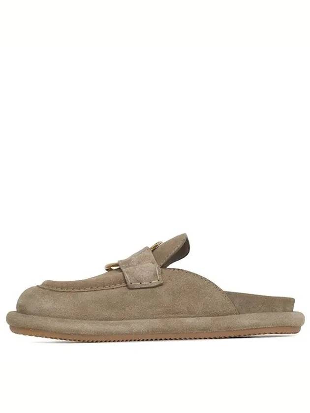 24SS Beige Bell Suede Mule BELL 4M00040 M4121 23R - MONCLER - BALAAN 2