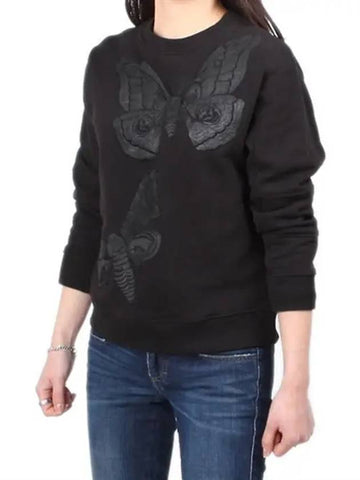 Embroidered Sweatshirt Black - ALEXANDER MCQUEEN - BALAAN 1