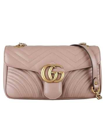 GG Marmont Matelasse Small Shoulder Bag Pink - GUCCI - BALAAN 1
