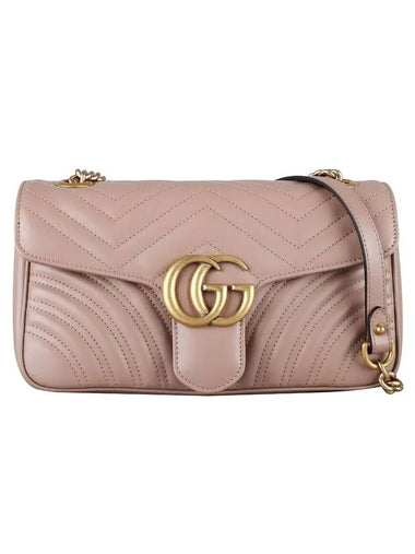 GG Marmont Matelasse Small Shoulder Bag Pink - GUCCI - BALAAN 1