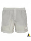 Eco-Chrome R Logo Patch Swim Shorts Grey - CP COMPANY - BALAAN 2