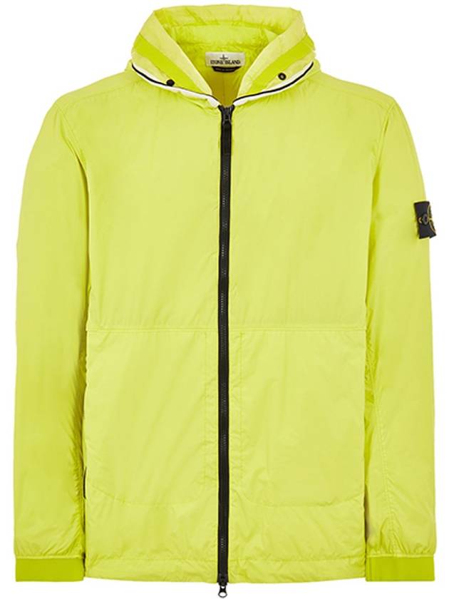 Wappen Patch Skin Touch Nylon Hooded Jacket Lime - STONE ISLAND - BALAAN 2