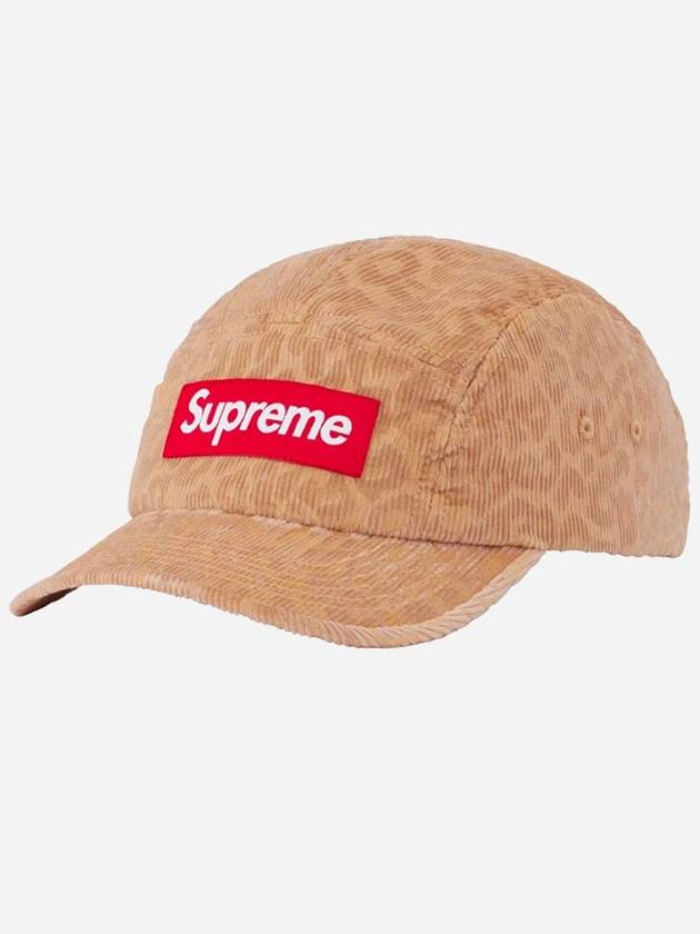 Leopard Corduroy Camp Cap Beige 23FW - SUPREME - BALAAN 1