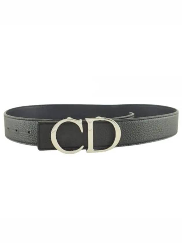 Reversible CD Leather Belt Black - DIOR - BALAAN 2