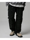 Ripstop Parachute Cargo Wide Pants Black - FLAVORISM - BALAAN 2