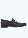 Gancini Calfskin Loafers Black - SALVATORE FERRAGAMO - BALAAN 2