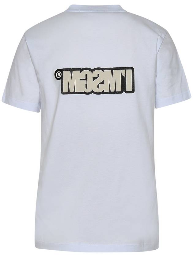 IMSGM Logo Print Short Sleeve T-Shirt White - MSGM - BALAAN 3