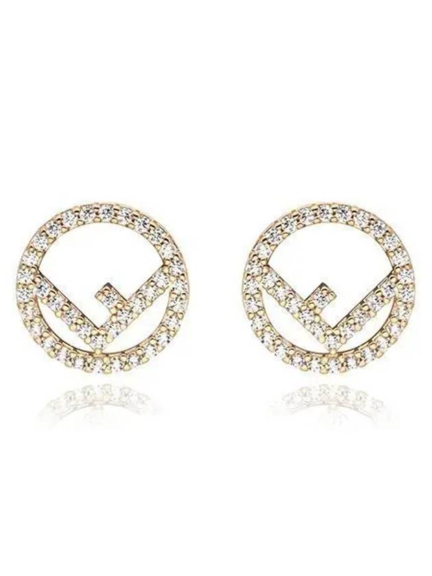 Women's F Is Fendi Earrings Gold - FENDI - BALAAN 2