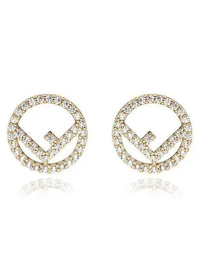 Women's F Is Fendi Earrings Gold - FENDI - BALAAN 2