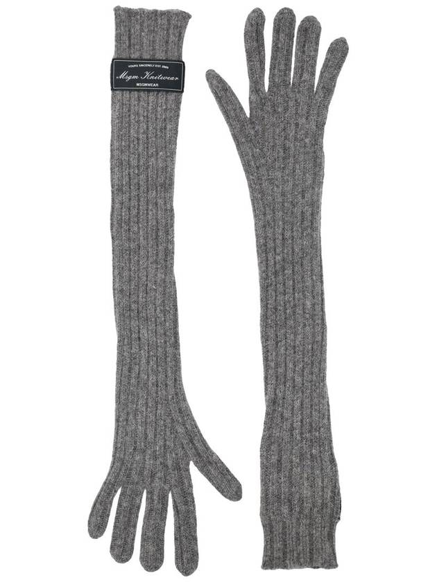 Msgm Ribbed Long Gloves - MSGM - BALAAN 1