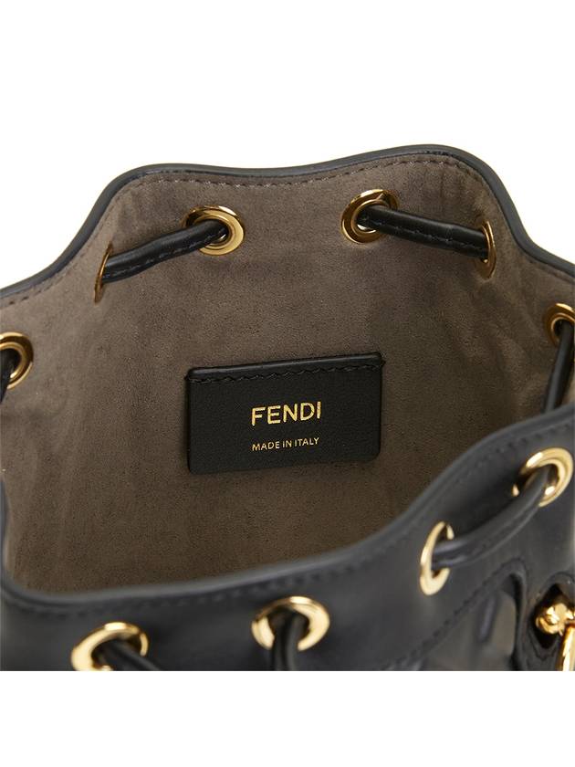 Mon Tresor FF Motif Leather Mini Bag Black - FENDI - BALAAN 10