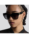 LADY 95 22 R3F Sunglasses Black Round LADYR3FXR 10A1 - DIOR - BALAAN 6