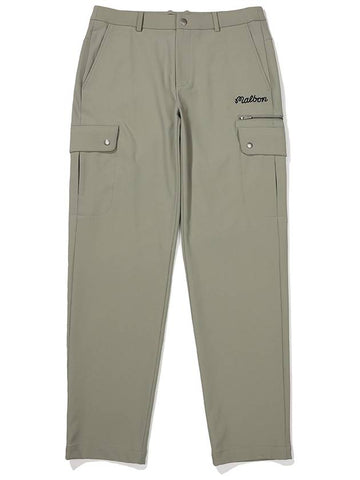 Tapered fit cargo deformation pants KHAKI MAN - MALBON GOLF - BALAAN 1