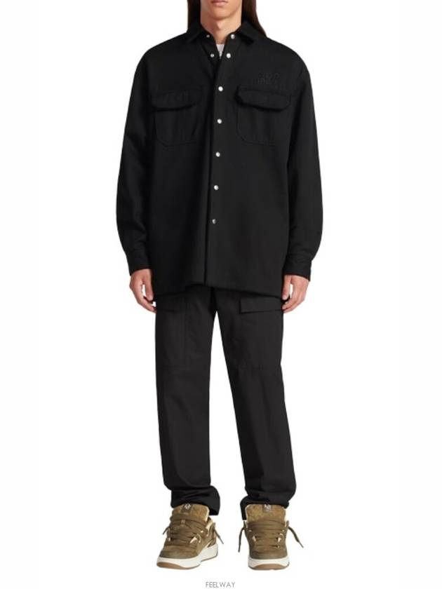 Overshirt Cotton Jacket Black - DIOR - BALAAN 4