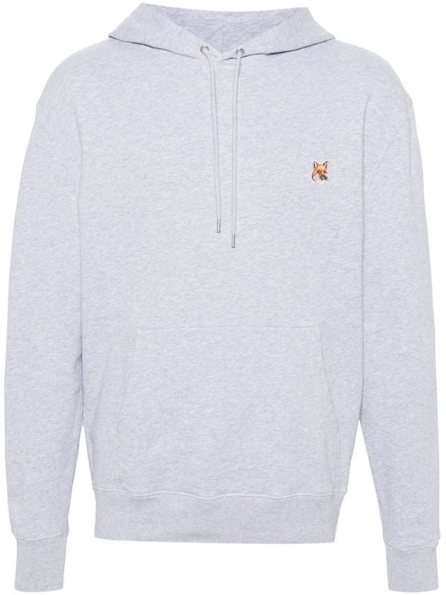 Fox Head Patch Regular Hoodie Grey - MAISON KITSUNE - BALAAN 2