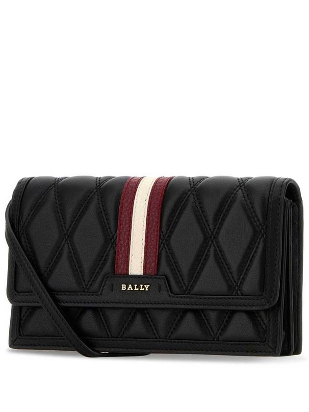 Logo Diamond Quilted Leather Cross Bag Black - BALLY - BALAAN 3