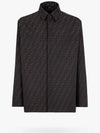 Men's FF Long Sleeve Shirt Black - FENDI - BALAAN 2