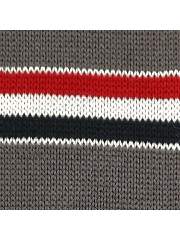 RWB knit tie light gray - THOM BROWNE - BALAAN.
