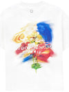 Swaying Flower Back Logo Short Sleeve T-Shirt White - WOOYOUNGMI - BALAAN 2