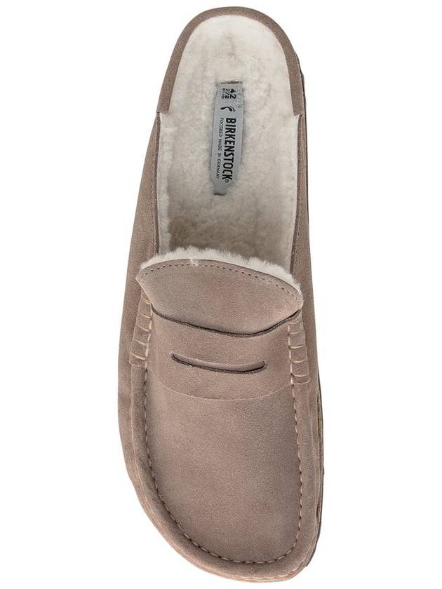 Naples Suede Mule Loafer Taupe Beige - BIRKENSTOCK - BALAAN 5