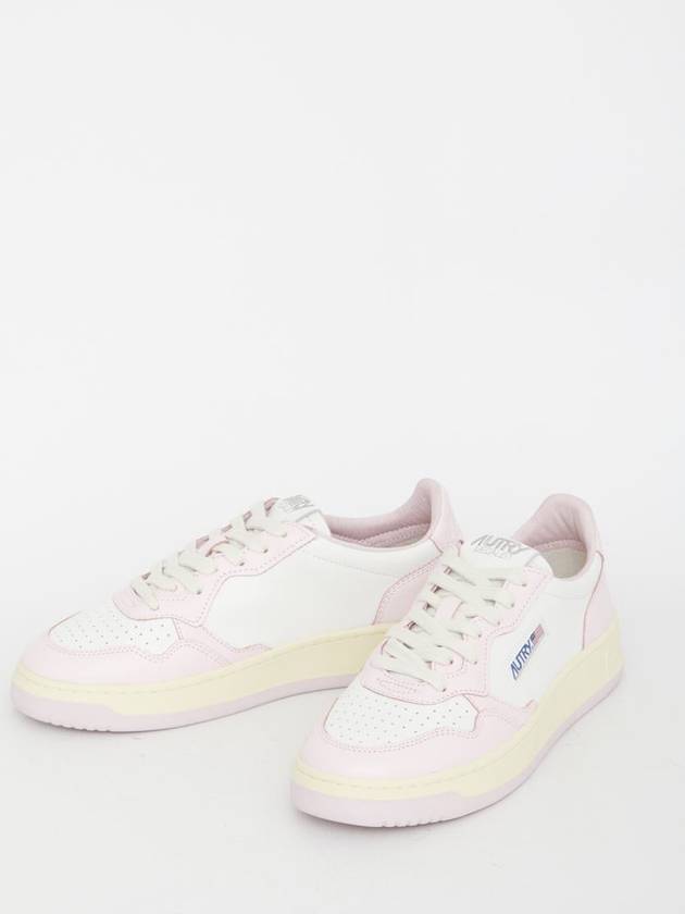 Women's Medalist Bi-Color Low-Top Sneakers White Pink - AUTRY - BALAAN 6