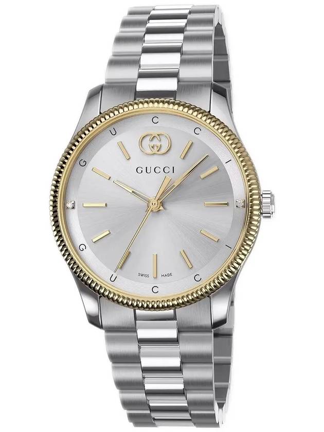 G Timeless Slim Watch Silver - GUCCI - BALAAN 4