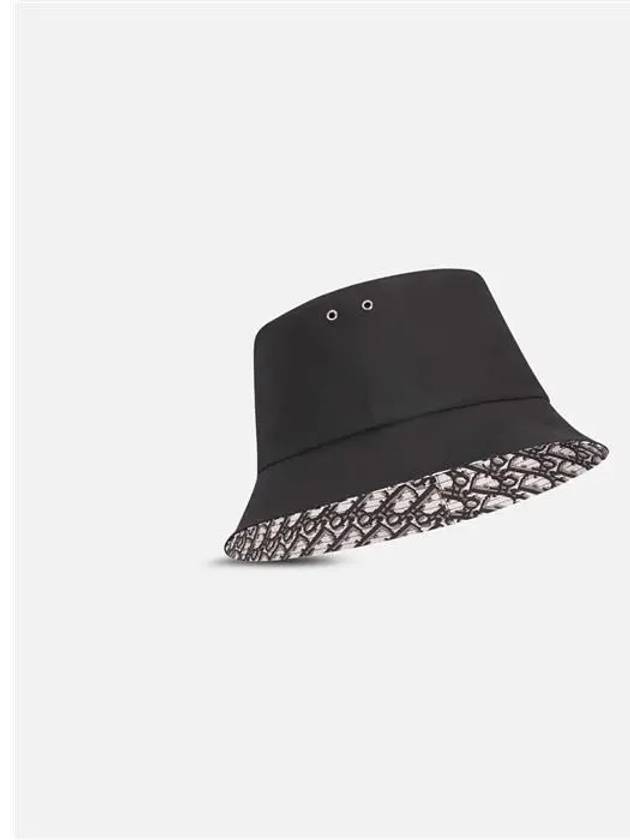 Reversible Teddy D Small Brim Bucket Hat Black - DIOR - BALAAN 3