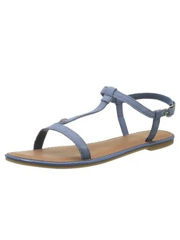 Women's Blue Suede Strap Sandals J1285ENNIFER 25B - TOMMY HILFIGER - BALAAN 1