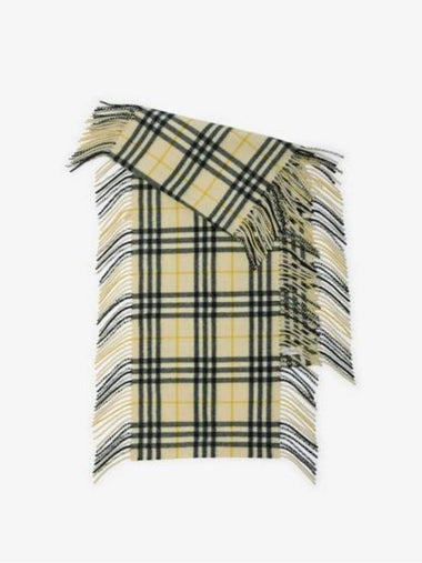 Happy Check Cashmere Scarf Candle - BURBERRY - BALAAN 1