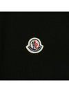 Small Logo Patch Short Sleeve Cotton Polo Shirt Black - MONCLER - BALAAN 7