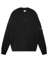 Lens Wappen Wool Blend Knit Top Black - CP COMPANY - BALAAN 2