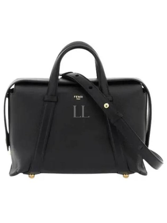 By The Way Boston Medium Leather Tote Bag Black - FENDI - BALAAN 2