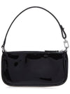 Shiny Rachel Mini Shoulder Bag Black - BY FAR - BALAAN 4