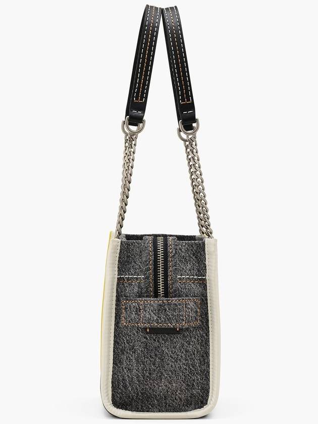 Denim Chain The Small Tote Black Wash 2F4HTT029H05 965 - MARC JACOBS - BALAAN 3