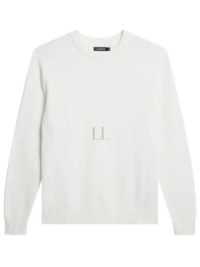 Archer Structure Crew Neck Sweatshirt Cloud White - J.LINDEBERG - BALAAN 2