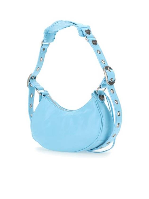 Le Cagole XS Lambskin Shoulder Bag Light Blue - BALENCIAGA - BALAAN 1