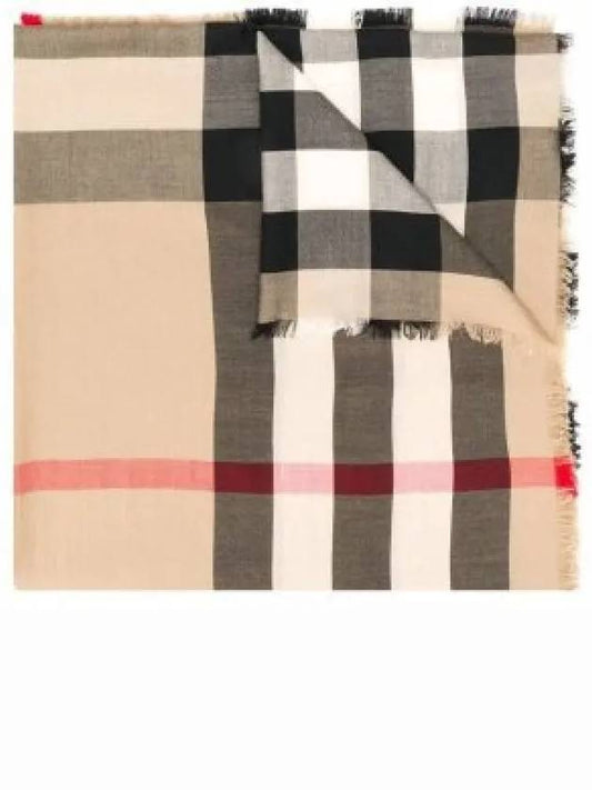 Light Check Cashmere Scarf - BURBERRY - BALAAN 2