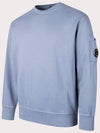 Brushed Emerized Diagonal Fleece Lens Sweatshirt Blue - CP COMPANY - BALAAN 2