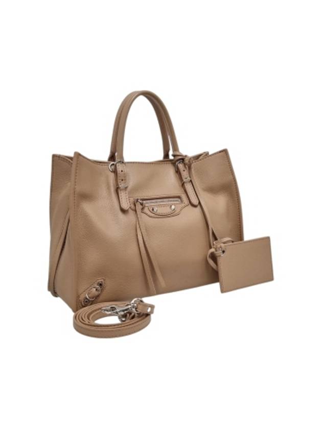 370926 Papier beige leather tote and shoulder bag - BALENCIAGA - BALAAN 2