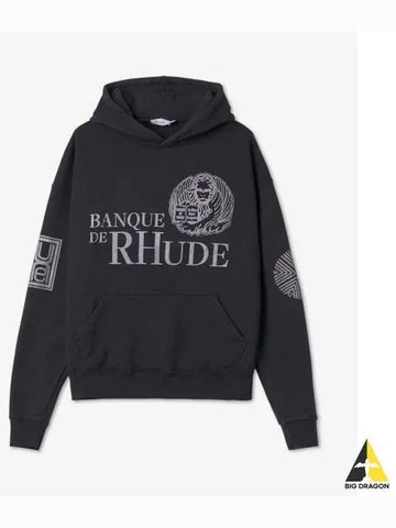 Banked Logo Hood Vintage Black RHFW22HO010126100610 - RHUDE - BALAAN 1