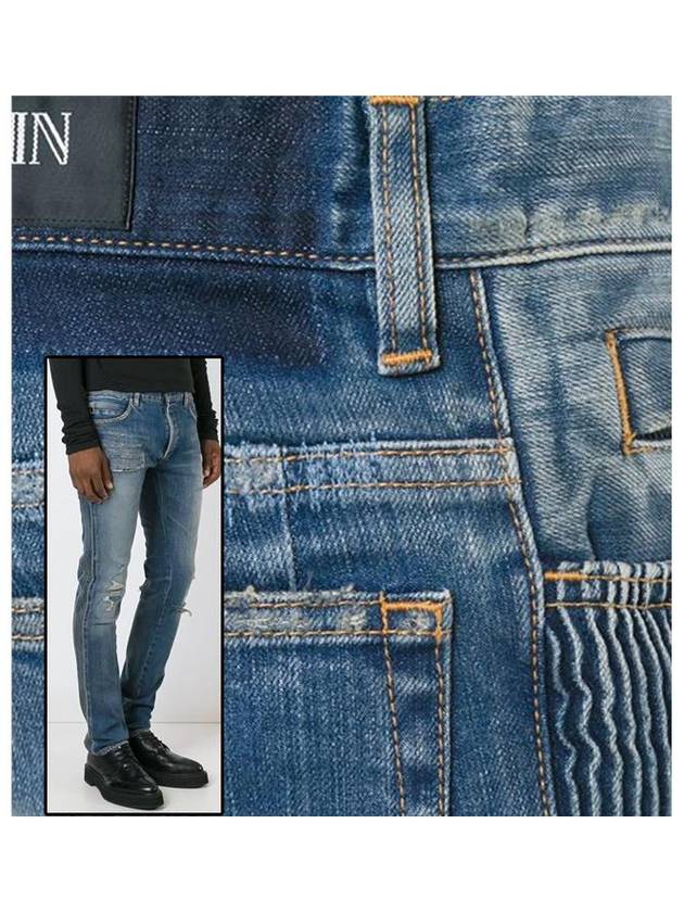 Biker W6HD596D431D 155 Men's Jeans - BALMAIN - BALAAN 1