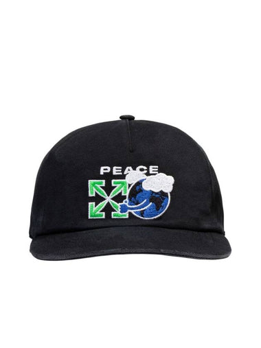 Peace World Wide Ball Cap Black - OFF WHITE - BALAAN 1