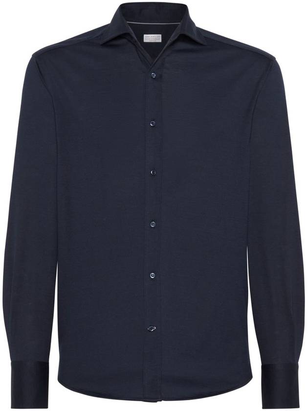 Brunello Cucinelli Shirts Blue - BRUNELLO CUCINELLI - BALAAN 1