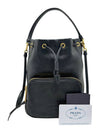 Women s 1BH038 Calfskin Black Bucket Tote Bag Strap - PRADA - BALAAN 8