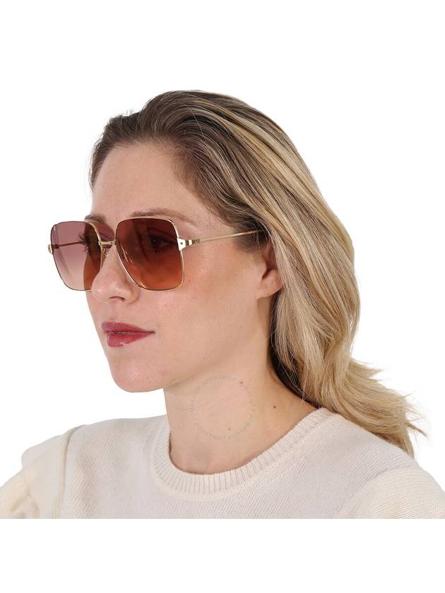 Eyewear Oversized Frame Sunglasses Pink - CARTIER - BALAAN 3