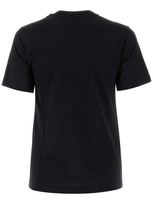 Embroidered Oak Leaf Crest Cotton Short Sleeve T-Shirt Black - BURBERRY - BALAAN 3