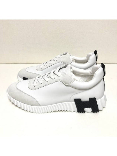 Bouncing Low Top Sneakers White - HERMES - BALAAN 4