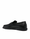 Men's Leather Penny Loafers Black - TOD'S - BALAAN 9